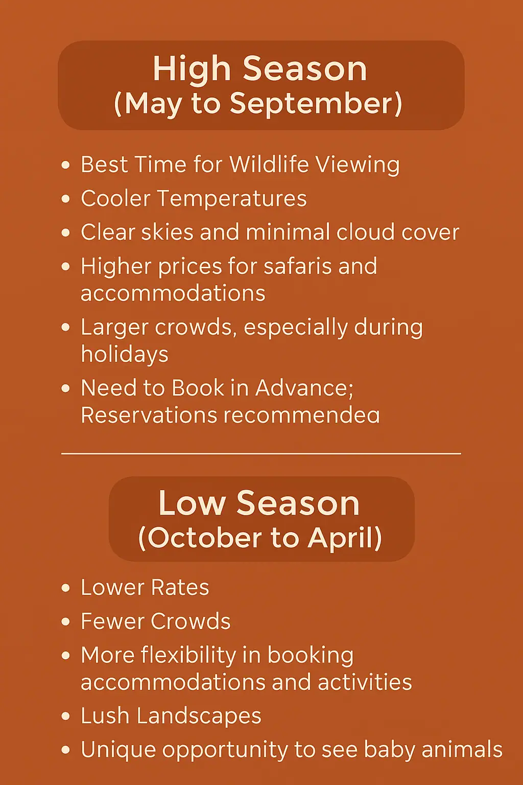 Best Time to Visit for a Safari in South Africa